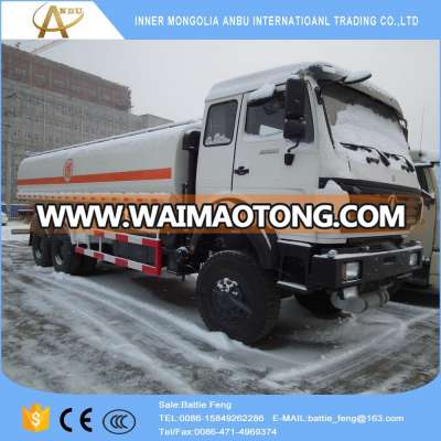 Best BeiBen truck price Stock 6x6 whole wheel drive 290hp oil tanker truck for sale